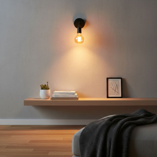 APLICA MOSSO NEGRU 1XE27 60W