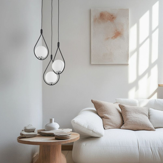 CANDELABRU MEKSIKA NEGRU 3XE27 60W