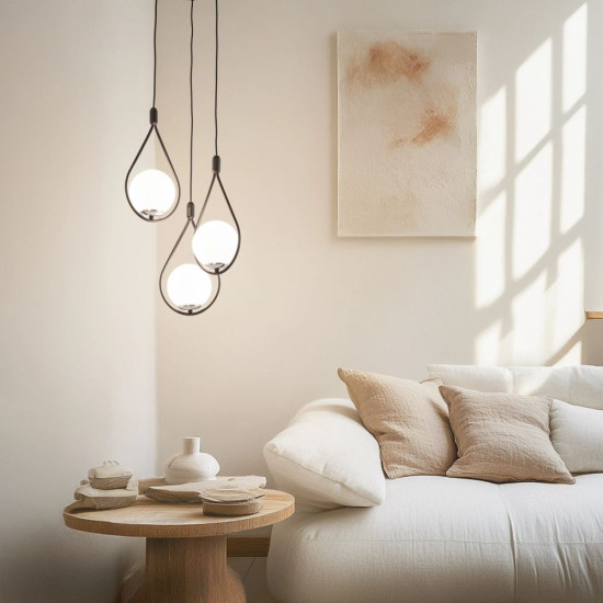 CANDELABRU MEKSIKA NEGRU 3XE27 60W