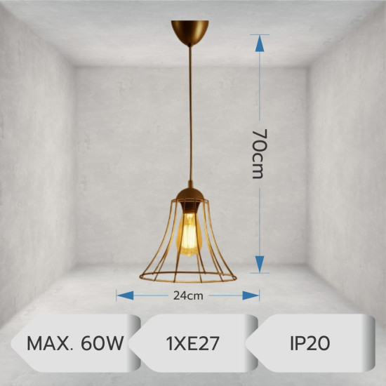 LUSTRA MUHTESEM ANTIQUE 1XE27 60W