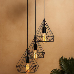 LUSTRA SUDE NEGRU 1XE27 60W