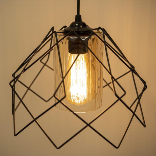 LUSTRA KONTES NEGRU 1XE27 60W