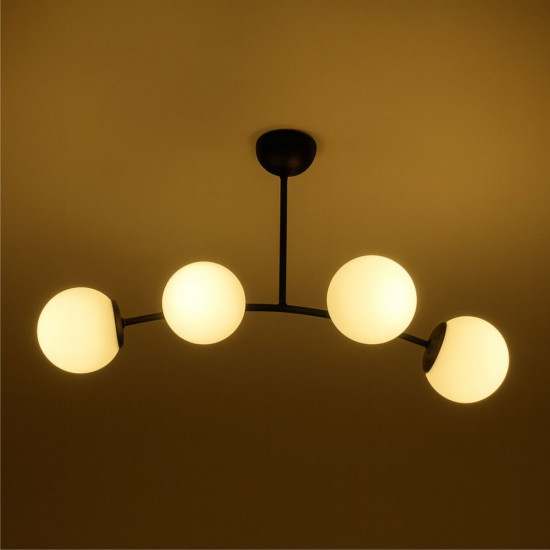 CANDELABRU MARLA NEGRU 4XE27 60W