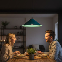 CANDELABRU ALASKA TURQUOİSE 1XE27 60W