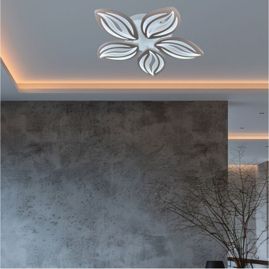 LUSTRA LED DIMABILA  80W 5 BRATE 3 CULORI+IR 480mm x 85mm