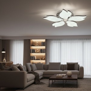 LUSTRA LED AUREO 5 BRATE AURIE 67W 7000LM 3000K-6500K 410*410*100MM