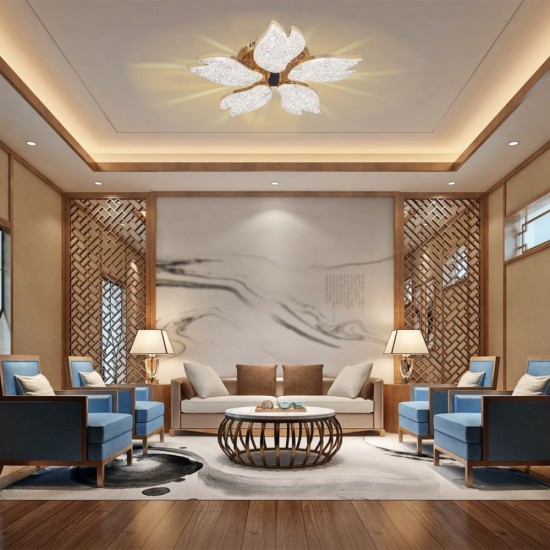 LUSTRA LED AUREO 5 BRATE AURIE 67W 7000LM 3000K-6500K 410*410*100MM