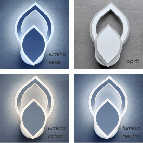 APLICA PERETE IRIS AJUSTABILA 22W/1900LM/3000K/4000K/6500K