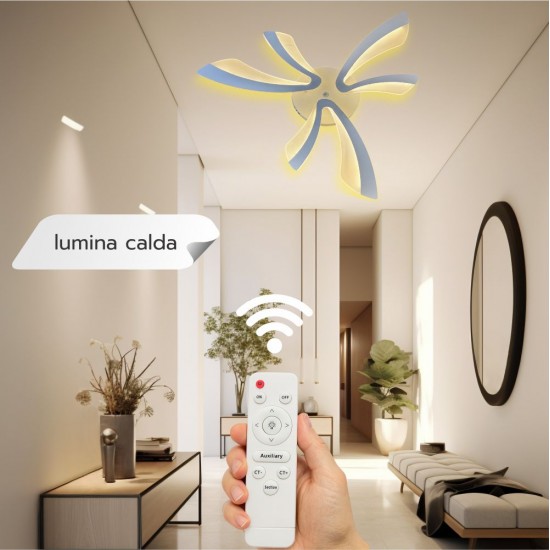 LUSTRA LED  40W CU 6 BRATE 3 CULORI+IR 610x90mm