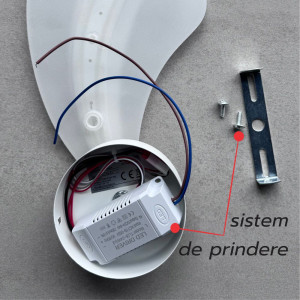 Aplica perete HEKTOR 1brat 16W/1200LM/3000K/4000K/6500K