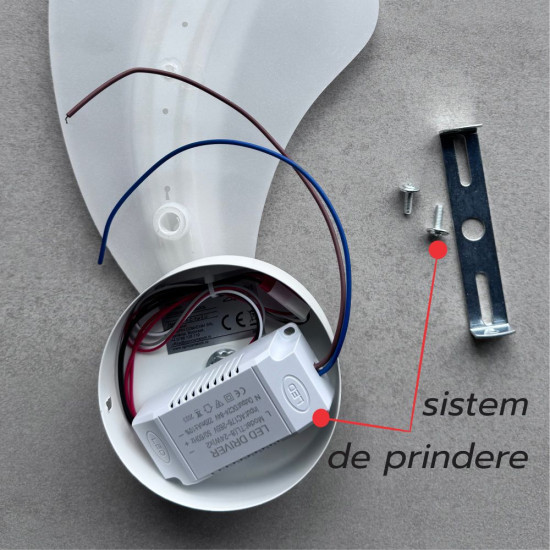 Aplica perete HEKTOR 1brat 16W/1200LM/3000K/4000K/6500K