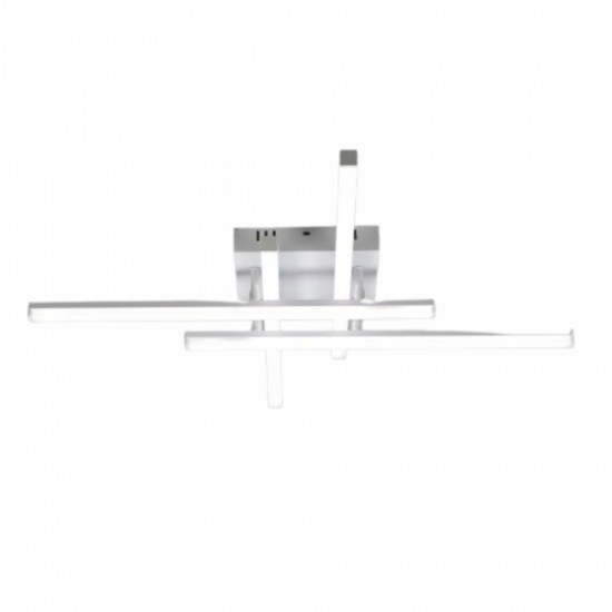 LUSTRA LED AXIS ALB 4 BRATE 50W 4580LM 700*700*100MM