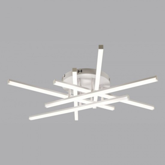 LUSTRA LED AXIS ALB 6 BRATE 88W 7800LM 800*600*190MM