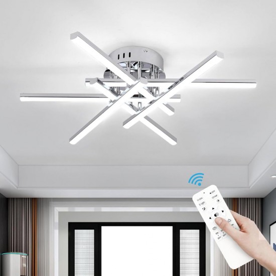 LUSTRA LED AXIS ALB 6 BRATE 88W 7800LM 800*600*190MM