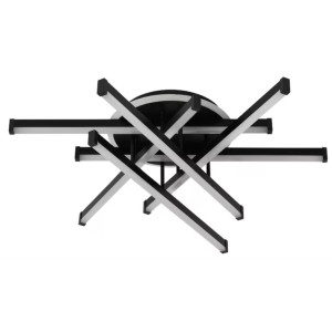 LUSTRA LED AXIS NEGRU 6 BRATE 88W 5900LM 800*600*190MM