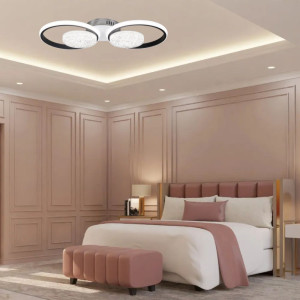 LUSTRA LED EDERA 4 CERCURI 60W 5000LM 3000K-6500K 560*260*75MM