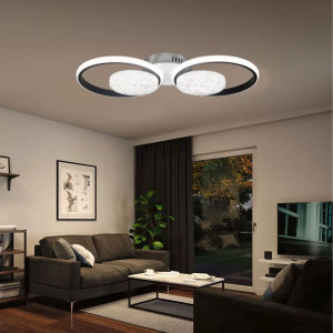 LUSTRA LED EDERA 4 CERCURI 60W 5000LM 3000K-6500K 560*260*75MM