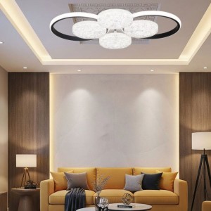 LUSTRA LED EDERA 6 CERCURI 83W 7700LM 3000K-6500K 580*375*75MM