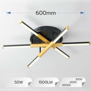 LUSTRA LED MANTA 50W 1500LM 3000K-4000K-6500K IP20 600MM + IR