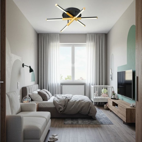 LUSTRA LED MANTA 50W 1500LM 3000K-4000K-6500K IP20 600MM + IR