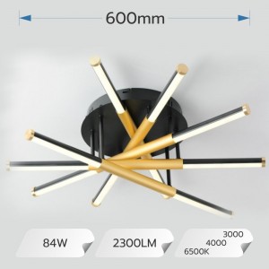 LUSTRA LED MANTA 84W 2300LM 3000K-4000K-6500K IP20 600MM + IR