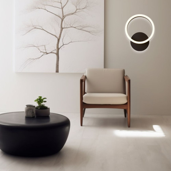 Aplica led perete cafeniu THEMIS 18W/1100LM 200mm