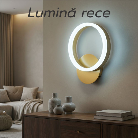 Aplica led perete THEMIS aurie 18W/1100LM 200mm