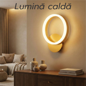 Aplica led perete THEMIS aurie 18W/1100LM 200mm