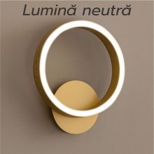 Aplica led perete THEMIS aurie 18W/1100LM 200mm