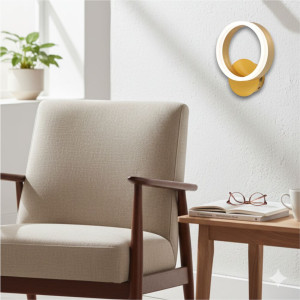 Aplica led perete THEMIS aurie 18W/1100LM 200mm