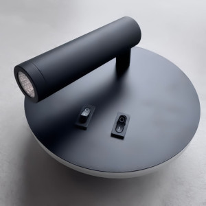 Aplica led neagra cu spot 10W/430LM/3000K-4000k-6500k  - 140mm