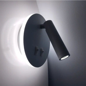 Aplica led neagra cu spot 10W/430LM/3000K-4000k-6500k  - 140mm