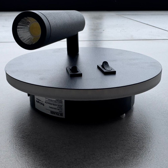 Aplica led neagra cu spot 10W/430LM/3000K-4000k-6500k  - 140mm