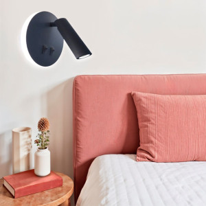 Aplica led neagra cu spot 10W/430LM/3000K-4000k-6500k  - 140mm