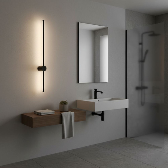 Aplica led liniara neagra 11W/550LM/4000K - 600mm