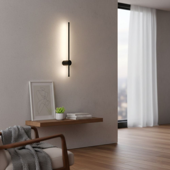 Aplica led liniara neagra 11W/550LM/4000K - 600mm