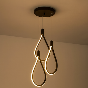 CANDELABRU LED TREND NEGRU 72W/5760lm 3000K-6500K