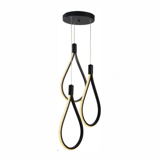 CANDELABRU LED TREND NEGRU 72W/5760lm 3000K-6500K