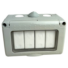 Mod intrerupator  Cvadruplu cu capac AG  IP55