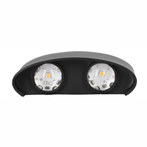 APLICA LED PERETE LUMARO 4W 280LM 3000K NEGRU 120*78*40MM