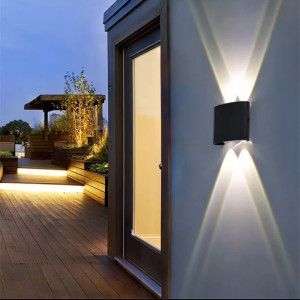 APLICA LED PERETE LUMARO 4W 280LM 3000K NEGRU 120*78*40MM