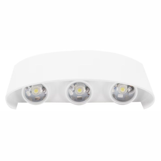  APLICA LED PERETE LUMARO 6W 600LM 3000K ALB 168*78*42MM
