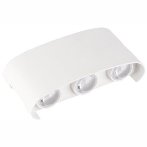  APLICA LED PERETE LUMARO 6W 600LM 3000K ALB 168*78*42MM