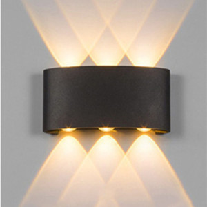 APLICA LED PERETE LUMARO 6W 420LM 3000K NEGRU 168*78*42MM