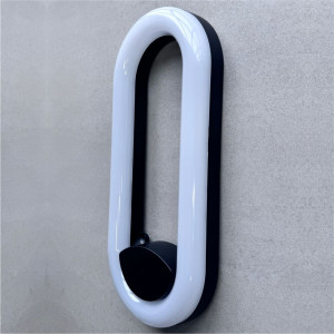 APLICA LED PERETE JADE 12W 950LM 3000K NEGRU 300*133*33MM