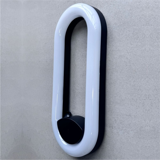 APLICA LED PERETE JADE 12W 950LM 3000K NEGRU 300*133*33MM