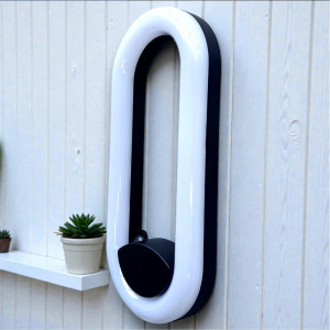 APLICA LED PERETE JADE 12W 950LM 3000K NEGRU 300*133*33MM