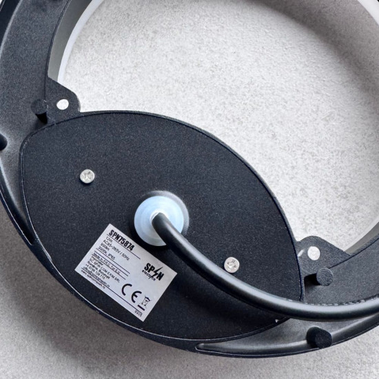 APLICA LED PERETE JADE 12W 950LM 3000K NEGRU FI200*33MM