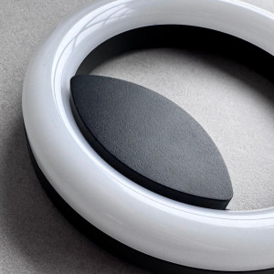 APLICA LED PERETE JADE 12W 950LM 3000K NEGRU FI200*33MM