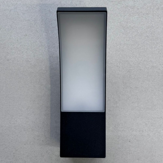 APLICA LED EXTERIOR NEGRU 12W/700LM/3000K IP65 230V 230x105x80MM